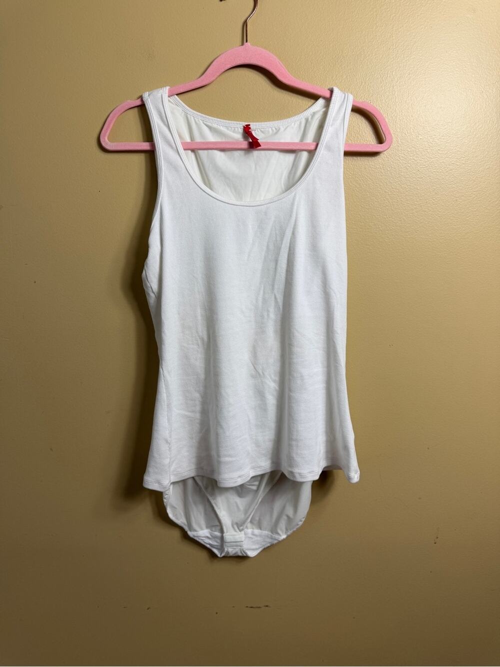 Spanx white tank top Shapeware bodysuit XL